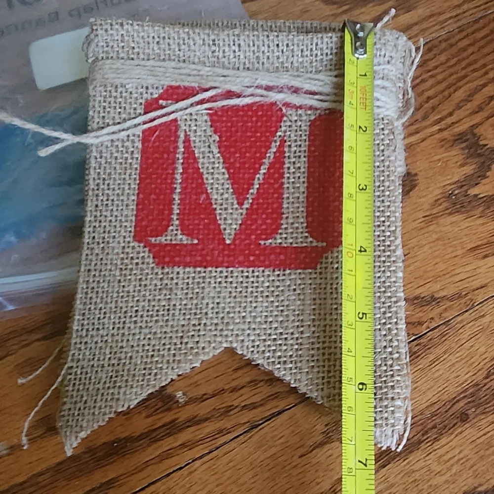 Burlap Merry Christmas banner